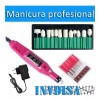 INVDISA Kit De Manicura, Máquina Pulidora Profesional - N U