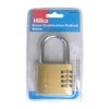 Hilka 70760060 60mm Brass Combination Padlock