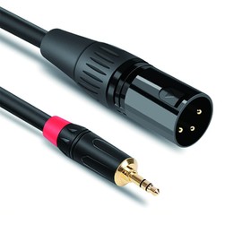 LFHUKEJI 3.5mm 1/8 inch to XLR Male Microphone Unbalanced Cable,TRS to 3-pin Stereo Jack Balanced Microphone Cable 3.2FT