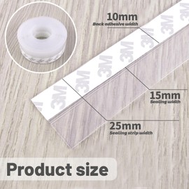 Chreyty Weather Stripping Door Seal Strip, Weather Stripping Door Seal Strip, Shower Door Seal Strip