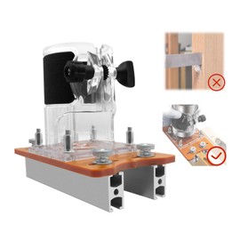 Wood Trimmer Router Base Tool, 2 in 1 Compact Wood Palm Router for Inside Diameter 65mm Base Router Slotting Bracket Slotted Base and Fastening Bracket for Carbinet Closet Furniture