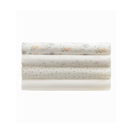 Under the Nile Organic Cotton Burp Cloths, Modern Daisy Assorted Designs