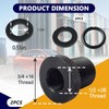 2-Pack Thread Adapters and Rubber Washers, 1/2 * 28-3/4 *