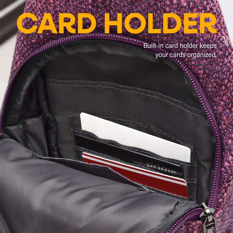 Nupouch Sonoma Antitheft Crossbody Bag with Pickpocket Protection & USB