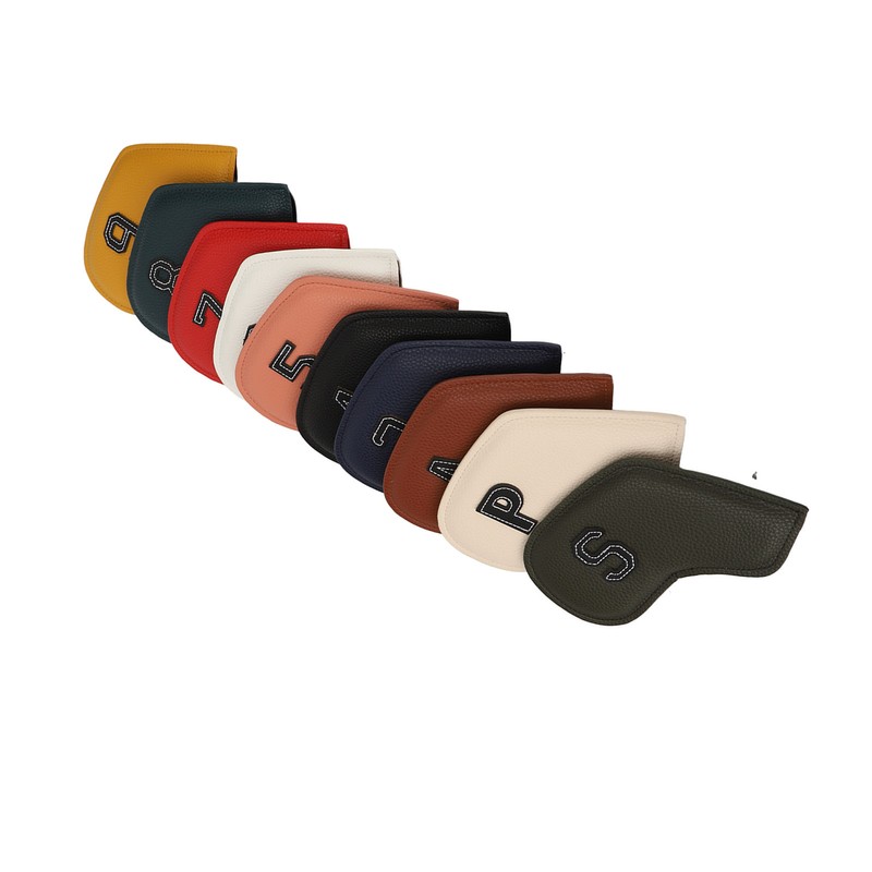 10Pcs Golf Iron Club Head Covers Headcovers Set Golf Iron