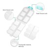 4PCS 7-Day Pill Organizer with Labels – Compact Daily Medication