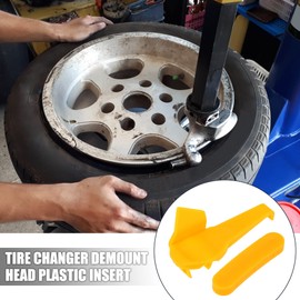 Motoforti Tire Changer Plastic Insert Tire Removal Head Tire Machine Guard Wheel Side Protector Mount Removal Duck Head Tire Repair 59x19x29mm 1 Kit