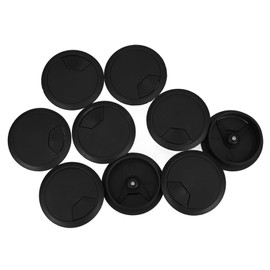 ABOOFAN 9pcs Desk Cable Grommets Durable Plastic Cord Hole Covers for Office Workbench Easy Install Rotatable Design for Cable Management