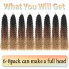 8 Packs GoGo Curl Crochet Hair 12 Inch Short Curly