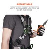 Ergodyne Squids 3002 Retractable Tool Lanyard with Locking Carabiner, Straps