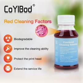 Inkjet Printers Printhead Cleaner for Epson Photo R330 R340 RX640 RX620 RX600 RX500-3.4oz 100ml Cleaning Kit