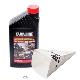 Tusk 2-Stroke Transmission Oil Change Kit Yamalube All Purpose 10W-40 Compatible with Yamaha YZ125 2003-2025