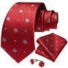 DiBanGu Christmas Ties for Men Xmas Holiday Necktie and Pocket