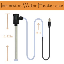 LASTINGCAPE 1800W Submersible Immersion Water,Heater Portable Electric for Hot Tub & Pool, Bathtub, Spa, Baptismal Pool, Baptistry, Inground Pool, Swimming Pool with Auto Shut Off & WiFi Timer