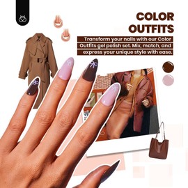 Beetles Gel Nail Polish Kit with U V Light - 68Pcs Gel Nail Kit 35 Colors Outfits Glitter Red Classic Blue Polish Set with Everything Nails Manicure Tools for Beginners DIY At Home Gifts for Women