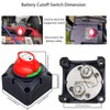 Battery Disconnect Switch, Gioyonil 12-48V Master Power Cut Shut Off