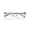 eyebobs Hugh Jass Unisex Reading Glasses, Transparent Grey Front and