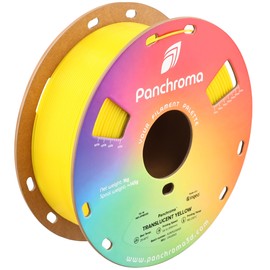 Polymaker Panchroma Translucent PLA Filament, Translucent Yellow 3D Printing PLA Filament 1.75mm 1kg, Panchroma High Translucency 1.75mm 3D Printer PLA Filament