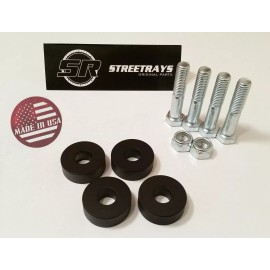 StreetRays [Originals] SR Billet Alum Diff Drop Kit 6-Lug 4WD Chevy Silverado & Sierra 1500 07-15 BLACK