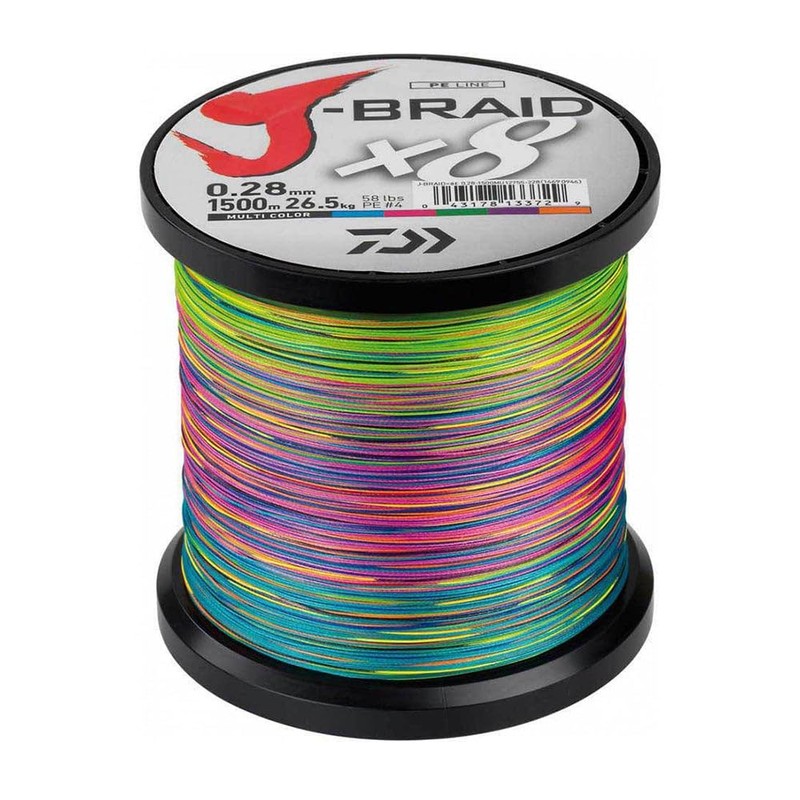 Daiwa J-Braid 8 Braid 0.18mm, 12,0kg/26,5lbs, 150m chartreuse