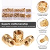 Knpwer 308 Pieces Threaded Insert and Soldering Iron Melting Aid,