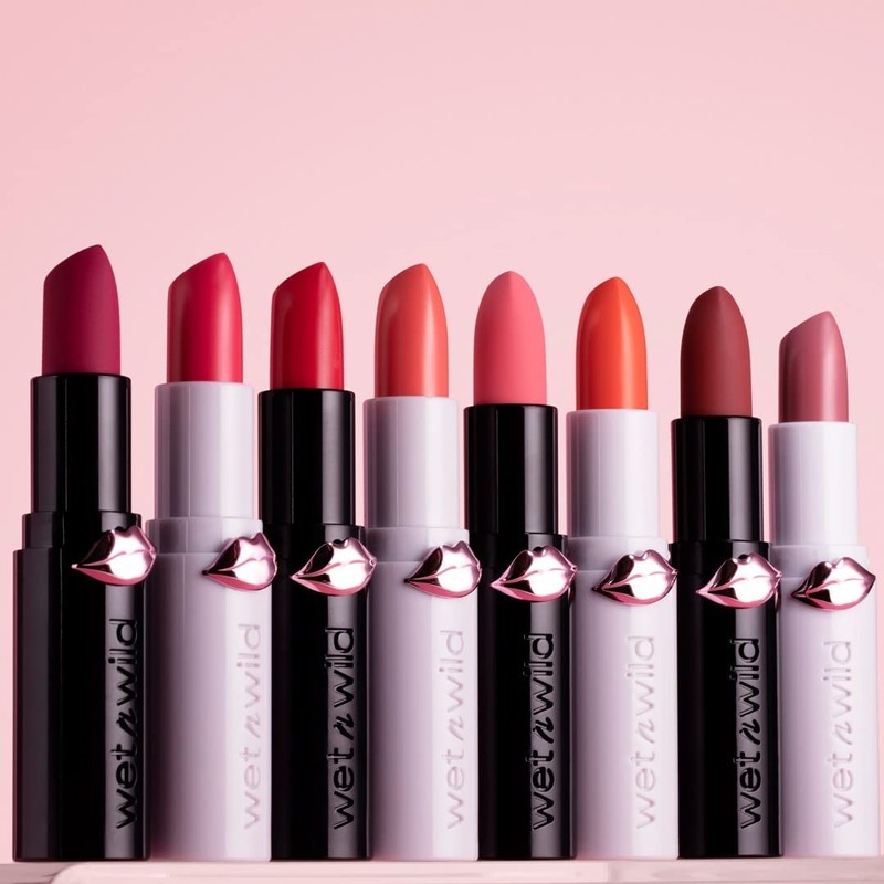 Wet n Wild Mega Last High-Shine Lipstick Lip Color, Red