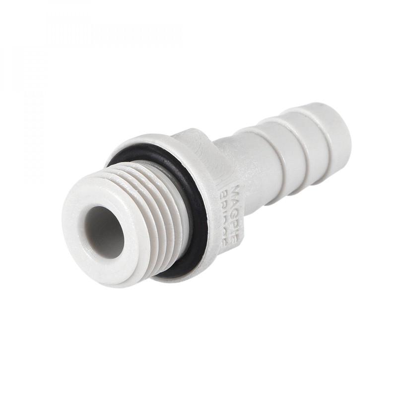 sourcing map PVC Barb Hose Fitting Connector Adapter 8mm or