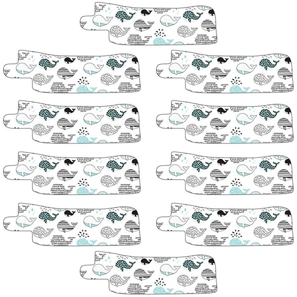Nasogastric or Oxygen Tube precut Adhesive Tape Whales Theme x 10 Pack. (Mix Pack)