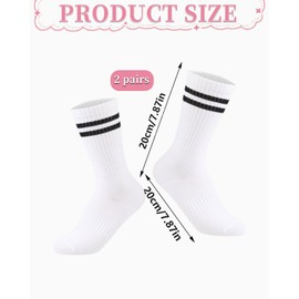 LOZTBUE 2 Pairs Yoga Socks Non-Slip Pilates Socks Non-Slip Stockings for Women and Girls for Home Gym Sports Fitness, black