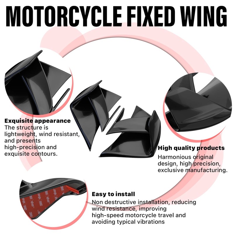 Motorcycle Fairing Wing Air Deflectors Side Wind Wing for Suzuki;