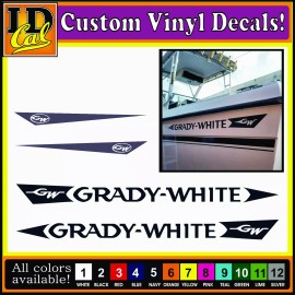 Pro-Line GRADY WHITE Replacement Boat car truck marine fishing decals stickers