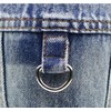 feiling Jeans Dog Jacket with Metal Hook for Dog Lead,