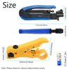 TopHomer Compression Tool Coax Cable Crimper Kit Adjustable RG59, RG6,