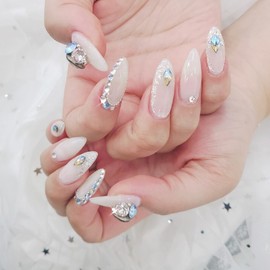  Invitation Handmade Nail Tips ✨ - Short Round /  초대 수제네일팁 ✨ - 숏라운드