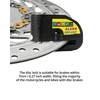 QWORK 2 Pack Motorcycle Disc Brake Lock with 110db Alarm