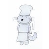 Gakken Staefl G05523 11 Piki Cat Clip, Acrylic Clip, Die