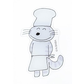 Gakken Staefl G05523 11 Piki Cat Clip, Acrylic Clip, Die Cut, Cook