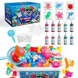 Kiditos  Magic Water Elf Toy Kit with Magic Gels, Molds - Imaginative Play, Christmas Gifts, Birthday Gifts, Party Favors, and Family-Friendly DIY STEM Projects:_20 Fruit Colors