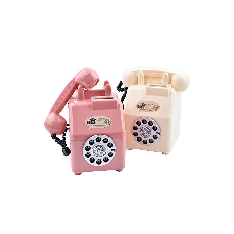 Piggy Bank Public Phone 500 Yen Coin, Dial Type, Showa