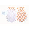 Orange Square - 4 Pairs Cotton Newborn Infant/Baby No Scratch