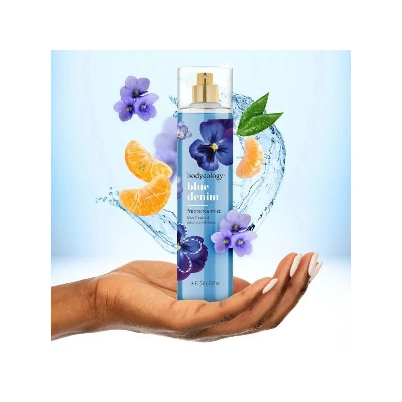 Bodycology Blue Denim Body Mist 8 fl.oz - Free Shipping