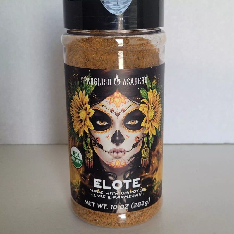 Spanglish Asadero ELOTE Seasoning 10 oz Chipotle Lime Parmesan Street