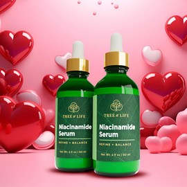 Tree of Life Beauty Niacinamide Vitamin B3 Serum, Hydrating Face Oil for Dark and Age Spots, Tightens Pores, Facial Serums for Sensitive Skin with Hyaluronic Acid and Vitamin E, 2 Fl Oz (Pack of 2)