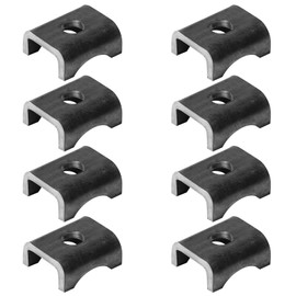 MOUNTAIN_ARK 8 Pack Trailer Axle Spring Perch Seats for 1-3/4" OD Round Tube, Steel U Saddle Bracket Leaf Spring Hanger, 1/4" Thick