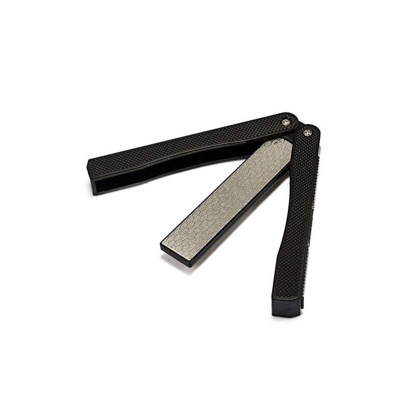 Dtacke Portable Diamond Sharpener Stone Whetstone Double Sided Diafold Sharpener