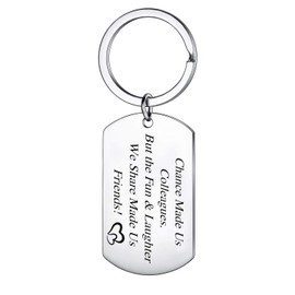 Coworker Leaving Gift Going Away Keychain Colleague Gift Colleague Appreciation Gift Thank You Gifts (Chance Made Us Colleagues)