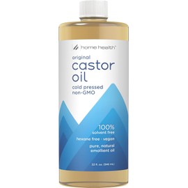 HOME HEALTH – Aceite de Ricino Puro Prensado en Frío 946 ml – Hexano Free – Hidratante Natural para Piel y Masaje