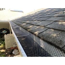 Rocky Mountain Goods 6” Gutter Guard Mesh - 20 Foot Leaf Guard Protects from Branches, Leaves, Debris - Easy Cut with Scissors to Custom Lengths - Easy Install - Does Not Rust