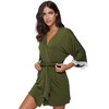 The Bund Women's Short Sleepwear Modal Cotton Knit Robe with