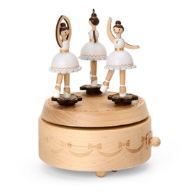 Sanrio 087238 Wooden Music Box, Ballerina, Interior, Present, Gift